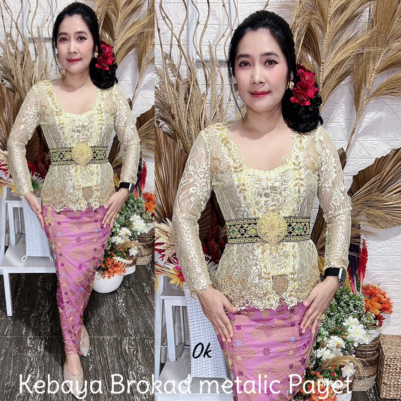 kebaya jadi brokad metalic