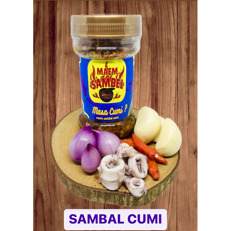 

[Ready Stok] sambel cumi / 140 gram