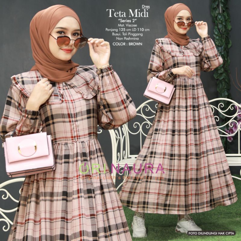 TETA DRESS MIDI ORI NAURA