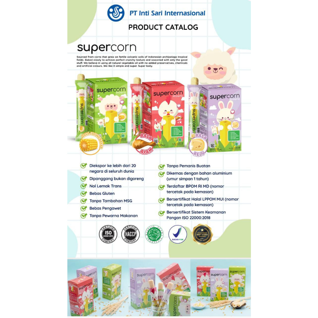 Supercorn Stik Jagung Anak Cemilan Snack Ecer 1pcs - Super Corn Camilan Sehat