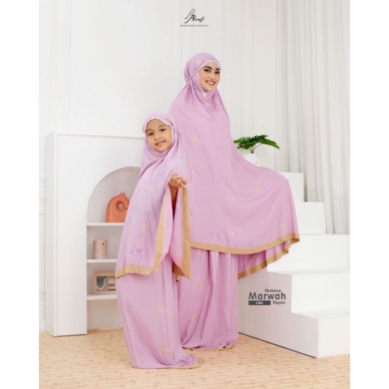 MUKENA ANAK POTONGAN / MUKENA MARWAH DEWASA ARRAFI KIDS POLOS MUKENA MARWAH MUKENA COUPLE ARRAFI MAT