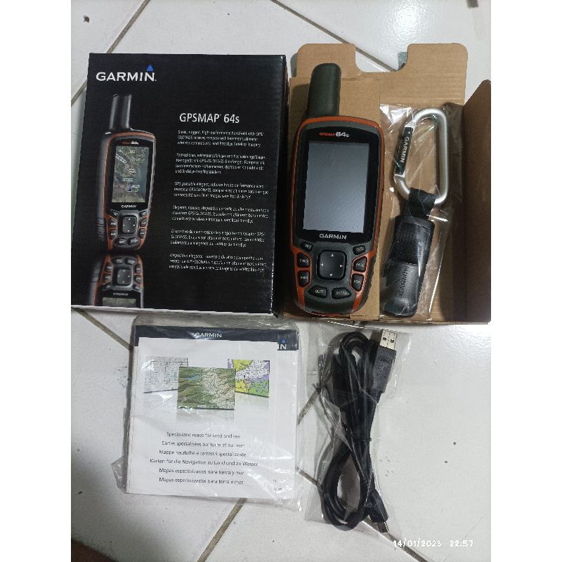 Garmin gpsmap 64s lengkap