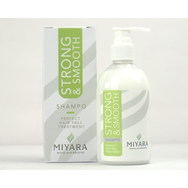 Miyara Shampoo - Strong &amp; Smooth Shampoo - Perawatan Rambut Rontok Masa Kini Original