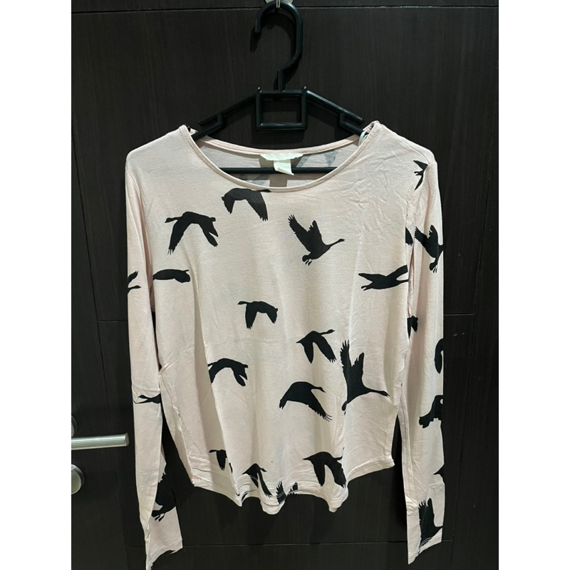 H&M Tshirt Powder Pink (PRELOVED)