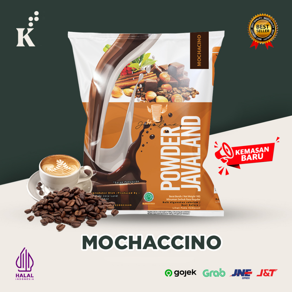 Bubuk Minuman Bubble Powder Drink Mochaccino ORIGINAL Javaland 1kg