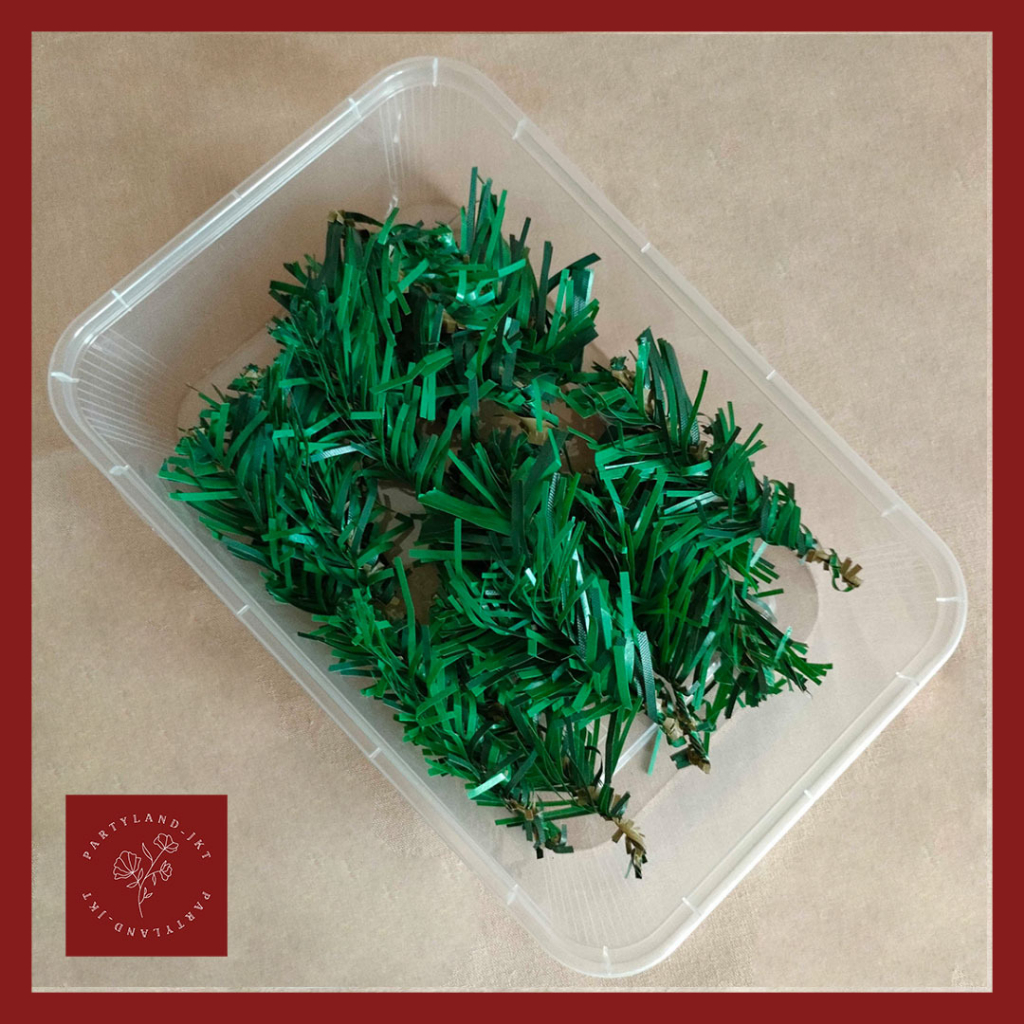 DIY Mini Pine Daun Box Plastik Buatan Hiasan Dekorasi Pajangan