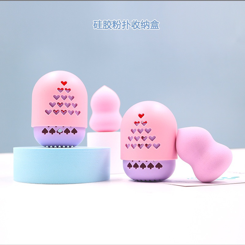 Jessy Beauty Blender Case / Capsule Sponge Case / Sponge Holder / Storage Hard Case / Tempat Spons Plastik