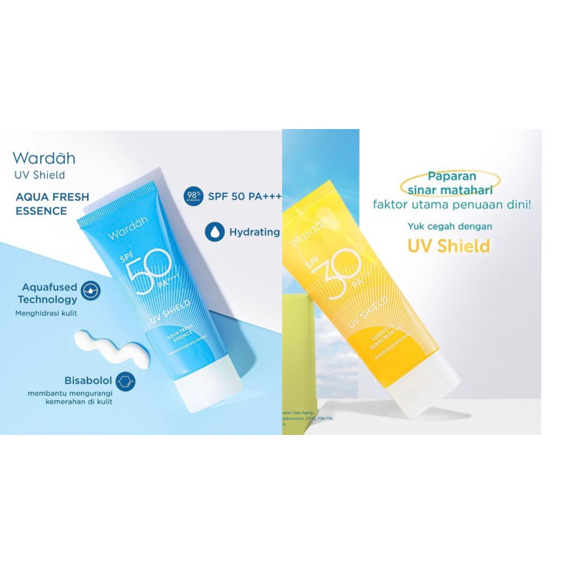 SUNSCREEN WARDAH SPF 30PA+++/SPF 50PA++++/wardah pelembab bb cream bb glow sunblock day cream sunscr