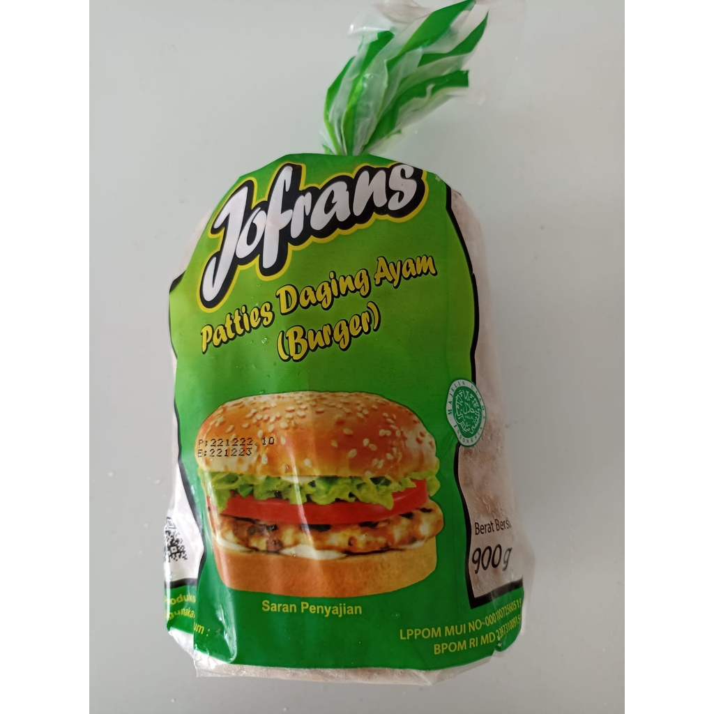 

Jofrans Patties Burger 900 gr