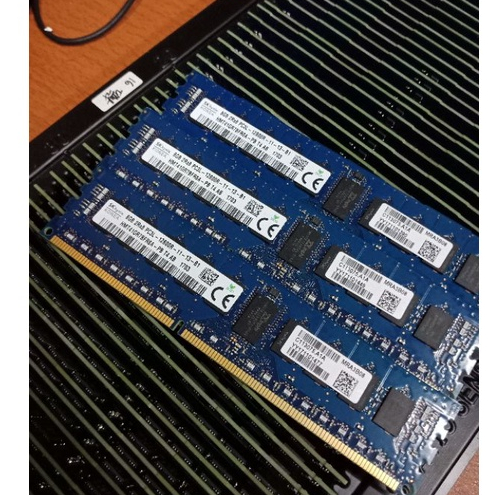 memory ram server 8gb ddr3 pc3l-12800R ecc register rdimm for server warkstation khusus buat server xeon