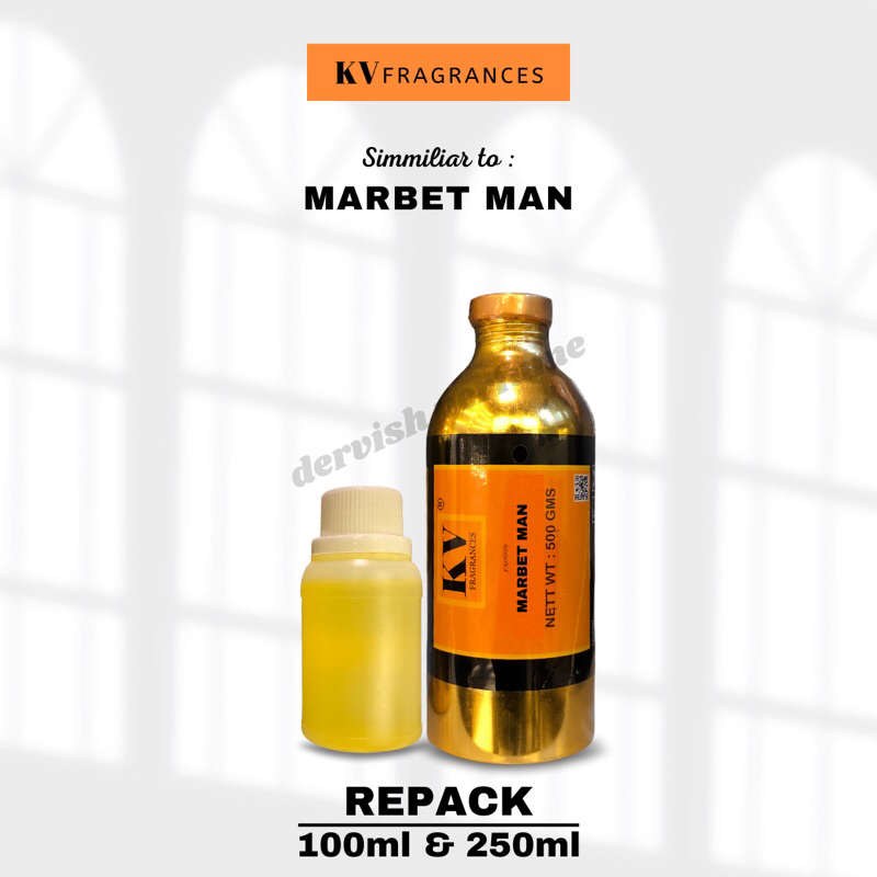 BIBIT PARFUM MURNI KV FRAGRANCES MARBET MAN REPACK 100ml
