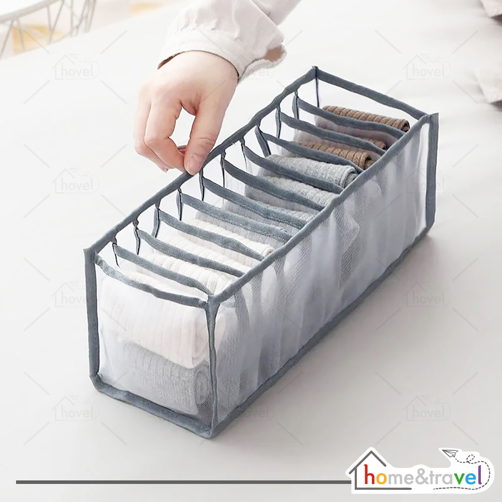 HOVELSHOP Kotak Penyimpanan Bra Celana Dalam Underwear Travelling Storage Box Organizer