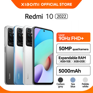 Xiaomi Official Redmi 10 2022 (6/128GB) Helio G88 50MP AI Quad Kamera Layar FHD+ 6,5” 90Hz 5000mAh
