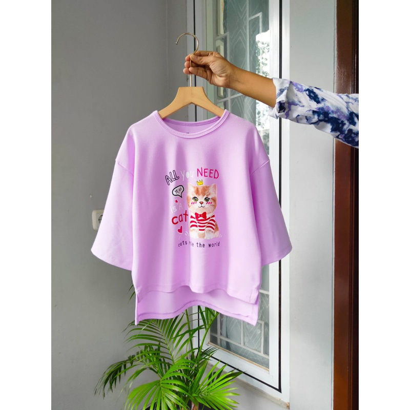 Kaos Atasan Anak oversize kaos slebew viral 2th-12th