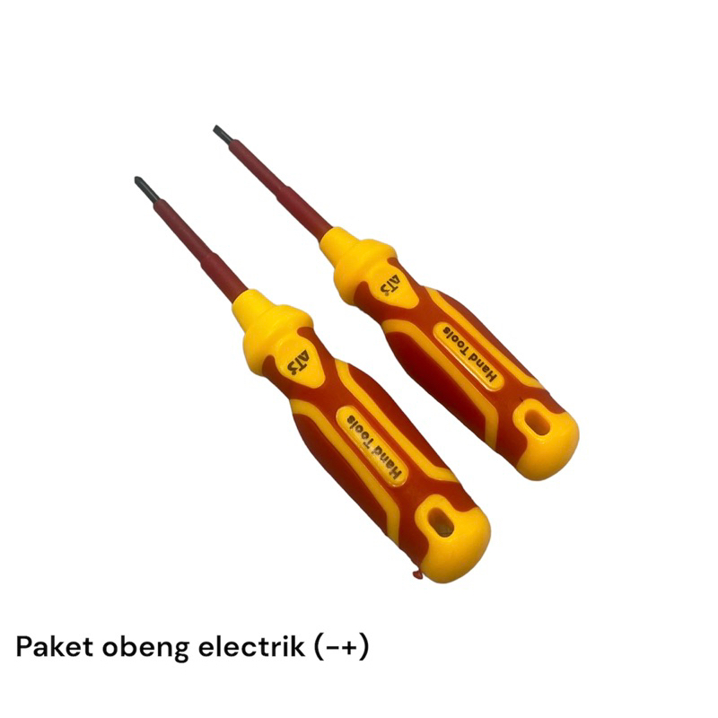 Paket obeng electrik plus minus 3” set 2pcs ATS