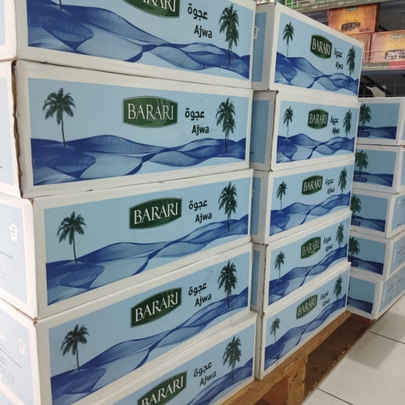 

Grosir Kurma Barari Ajwa 500gr kartonan isi 12 pak