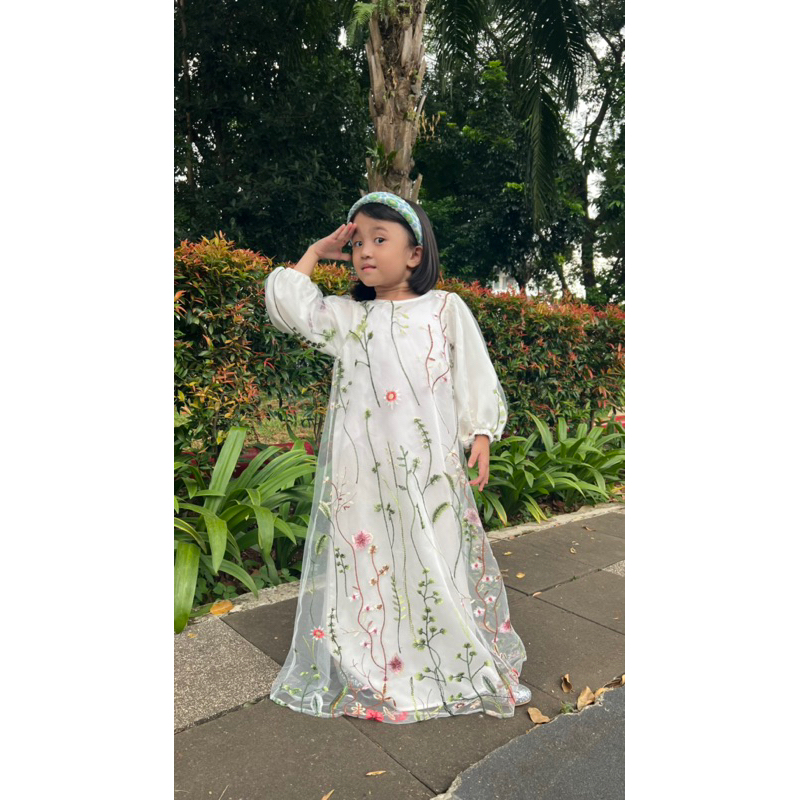 embroidery kids dress (BAJU LEBARAN ANAK)