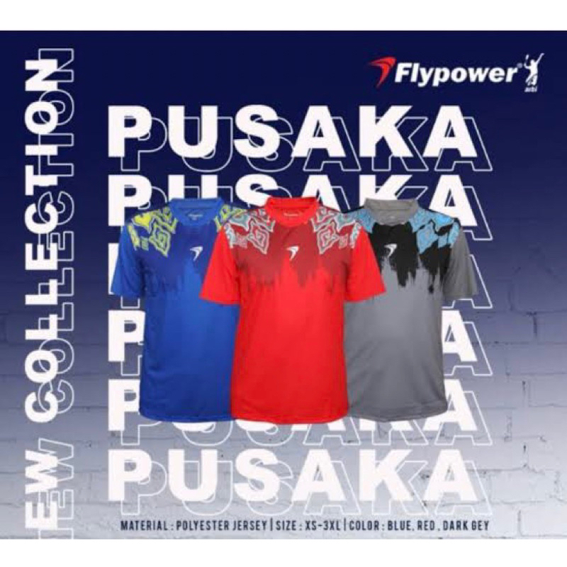 Kaos badminton Flypower Promo