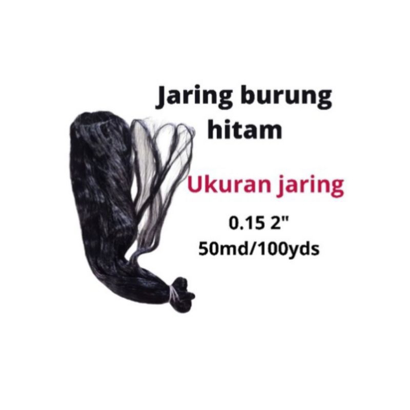 Jaring burung kecil 0.15 senar lebih kuwat Jaring burung hitam jala burung jebakan burung