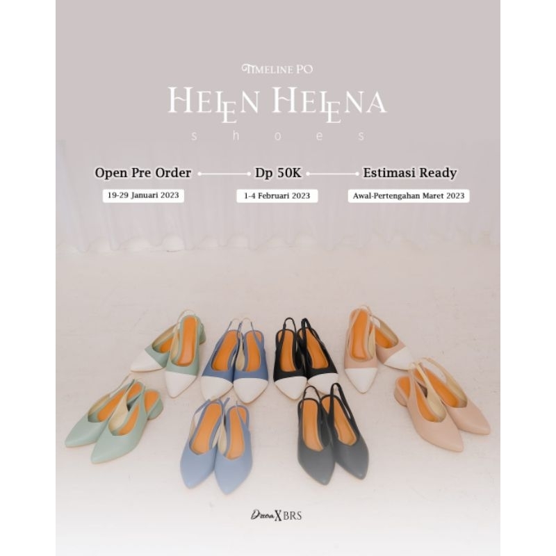 HELENA SHOES BY DZERA ready stock