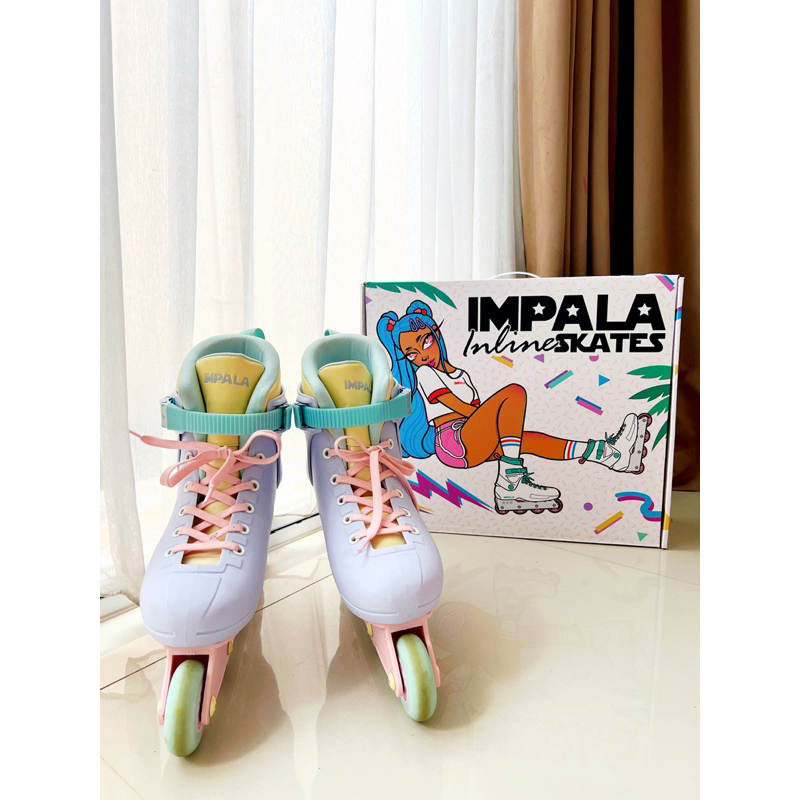 Impala Lightspeed Inline Skate Fairy Floss Size 38 Preloved Good Condition