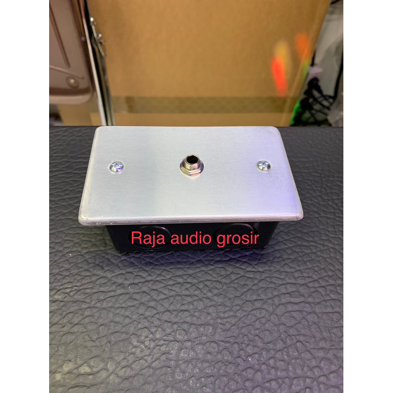 panel terminal tanam mic jack akai 1 channel . panel mic tanam 1 lubang mic akai