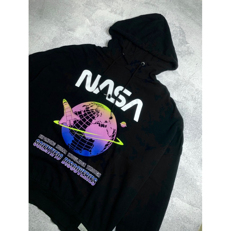Hoodie H&M NASA Full Tag H&M Jaket Sweater Pria Wanita Laki Perempuan Cowo Cewe Second Original