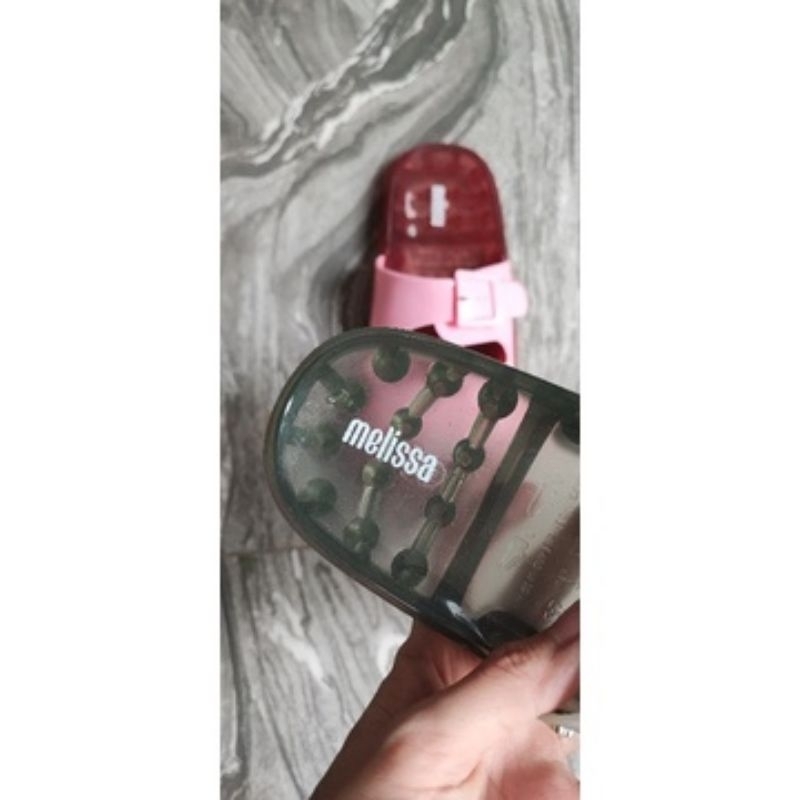 1:1 Ori Mels Wide ad Sandal Slip On Wanita Terbaru