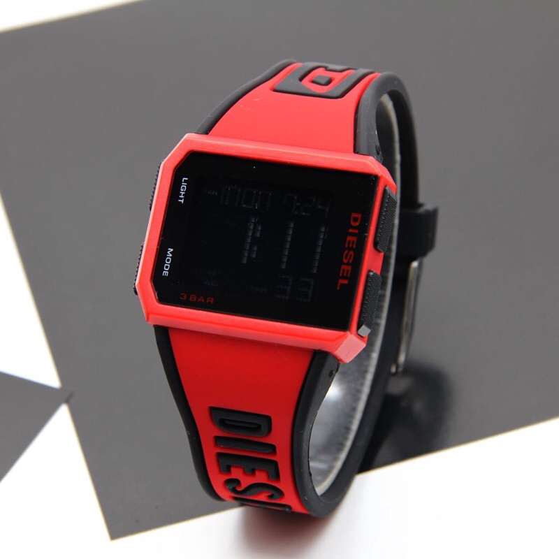 Jam Tangan Digital Diesel Strap Rubber Karet Model Terbaru