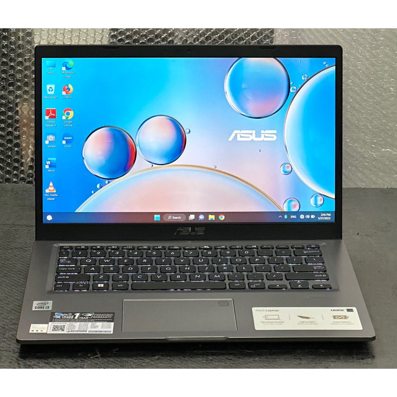 Laptop Asus A416J Core i3-1005G1 Gen10 SSD FHD Second Resmi Full Set