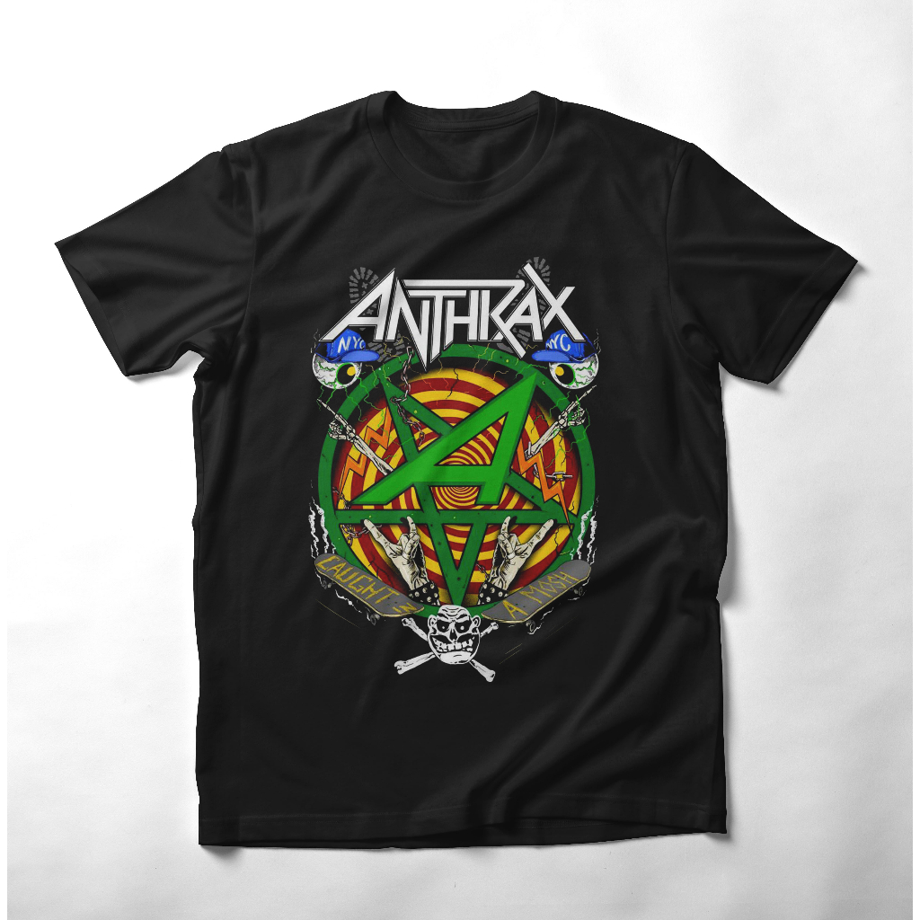 Kaos Distro Pria ANTHRAX kaos Band Metal kaos Music Kaos Distro terbaru