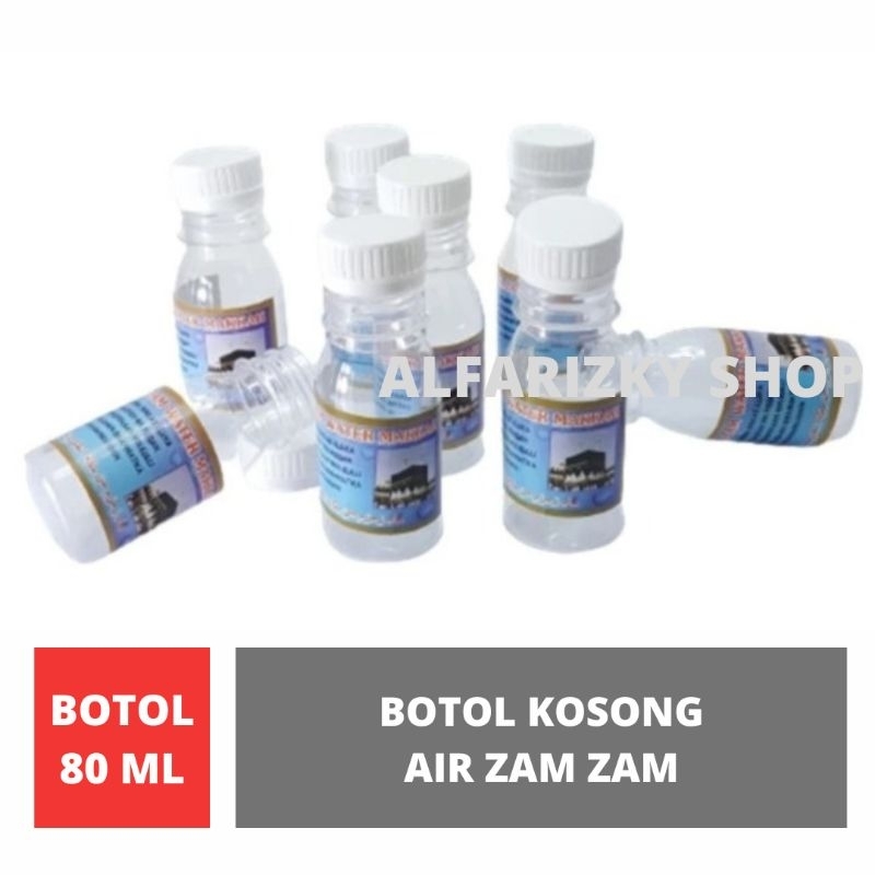 Jual BOTOL KOSONG KECIL AIR ZAM ZAM ISI 25 PCS 80ML Shopee Indonesia