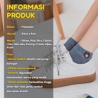 ARJUNA Kaos Kaki DEWASA Semata Kaki Polos Kaus Kaki Ankle Dewasa Short Socks Import Bisa COD / Kaos Kaki Pendek Motif Terpopuler