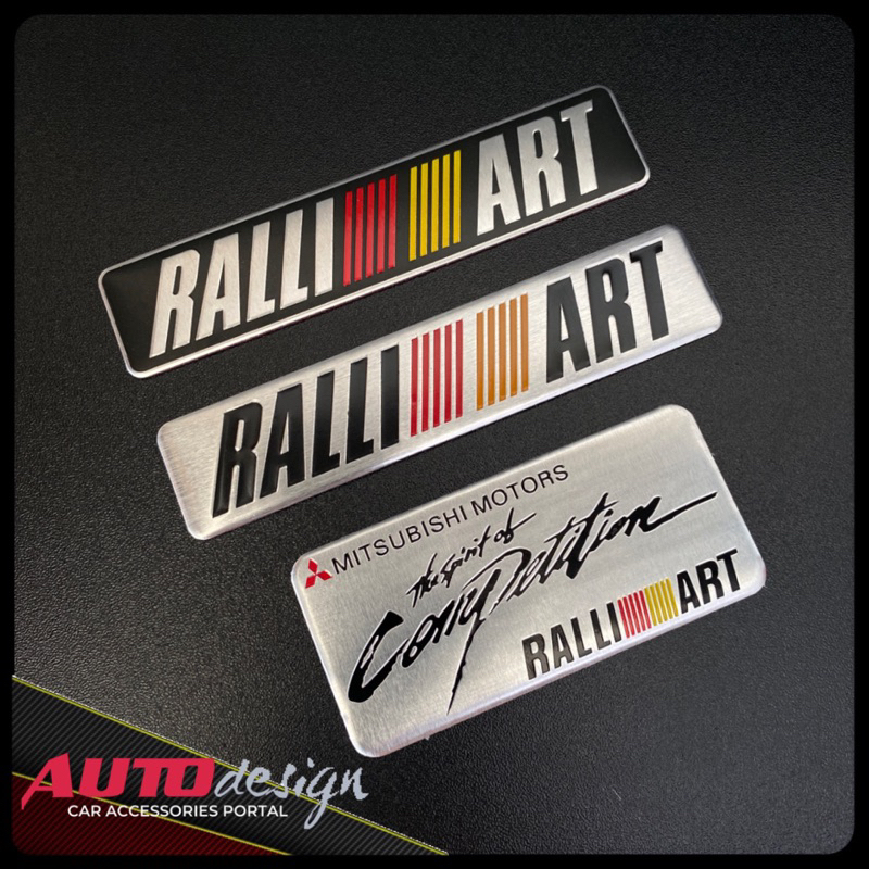 Ralliart Emblem Mobil Mitsubishi Alumunium Sheet Best Quality