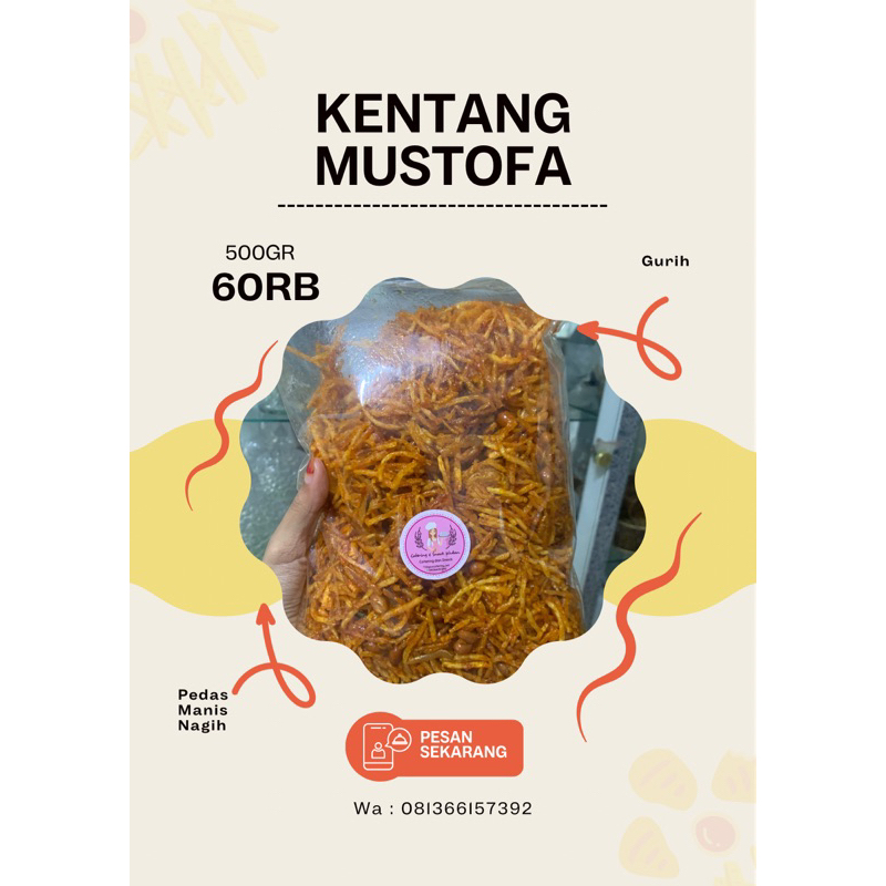 

Kentang Mustofa Pedas Manis Nagih 500gr 60rb