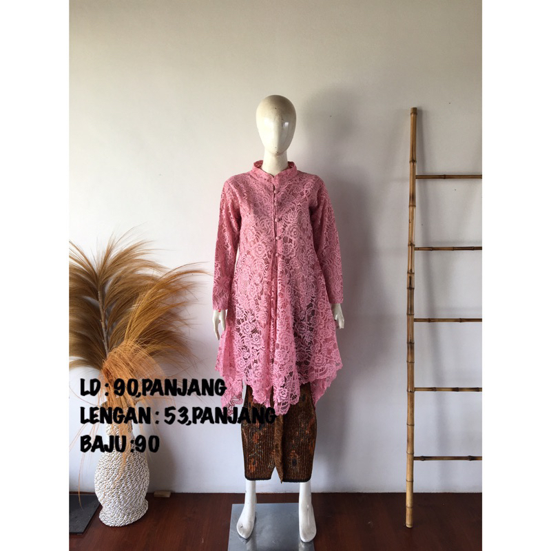 kebaya broklat pink/kebaya wisuda