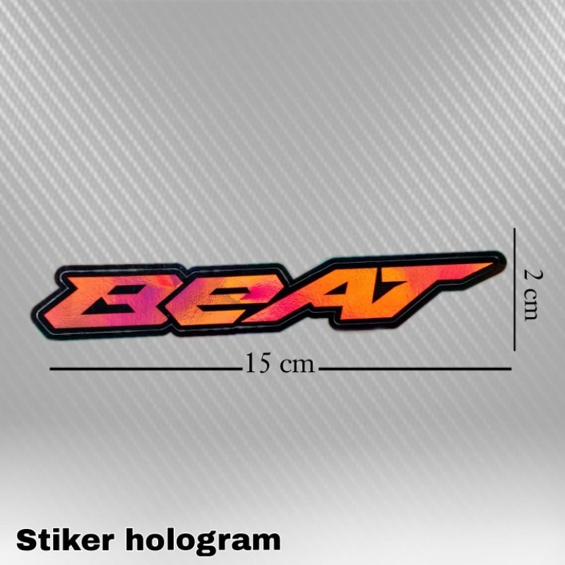 stiker hologram logo beat mio vario 150 warna bahan import aman untuk semua kendaraan