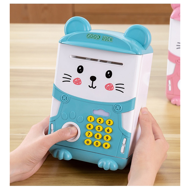 READY STOK CELENGAN ATM electric otomatis automatic simpan elektrik / tabungan tempat nabung hadiah ulangtahun anak perempuan laki laki tk paud sd mainan edukasi anak