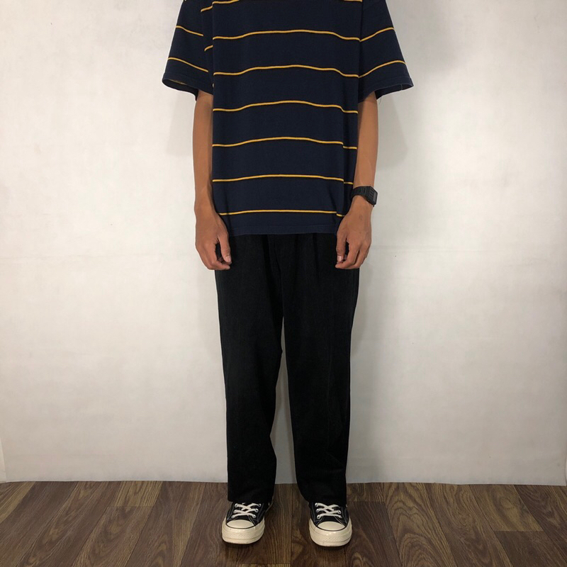 basic corduroy pants black second | celana corduroy hitam second original