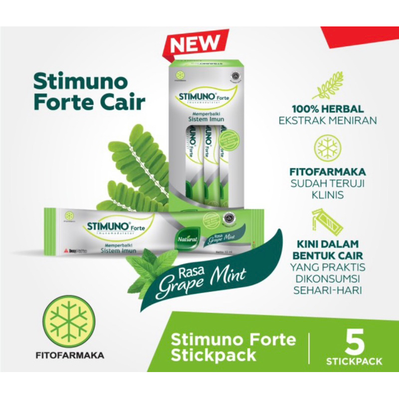 Stimuno forte stickpack box 5 sachet @10 ml ( stimuno daya tahan tubuh )