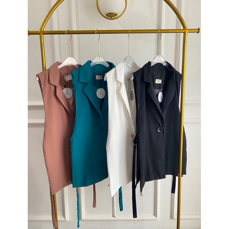 Nara Vest, Atasan Wanita, Rompi, Vest Zara, Casual Vest