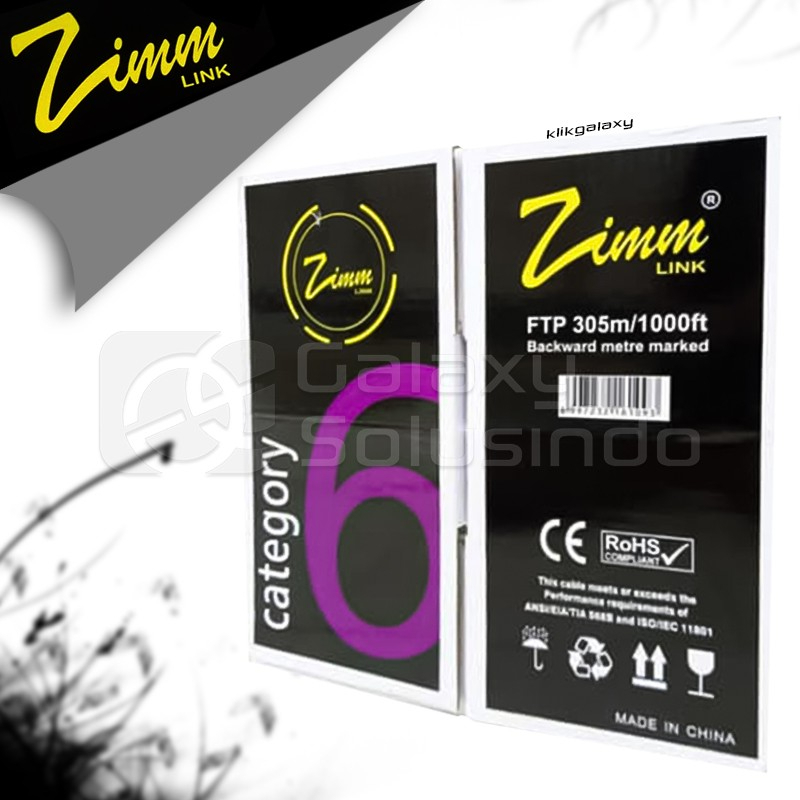 ZimmLink FTP Cat6 305M Double Jacket - Outdoor Kabel Lan PER ECER