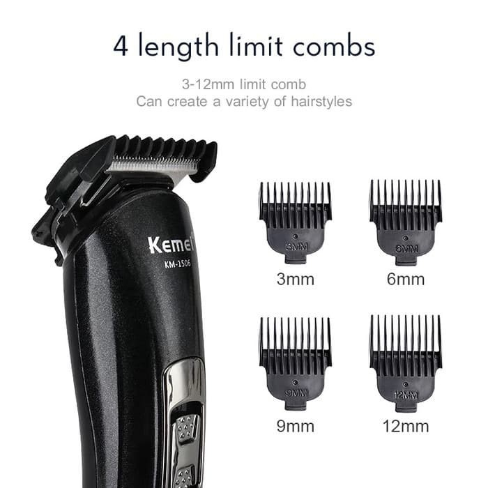 COD Alat Cukur Rambut Kumis Jenggot Kemei KM-1506 Hair Clipper Professional Kemei Km-1506