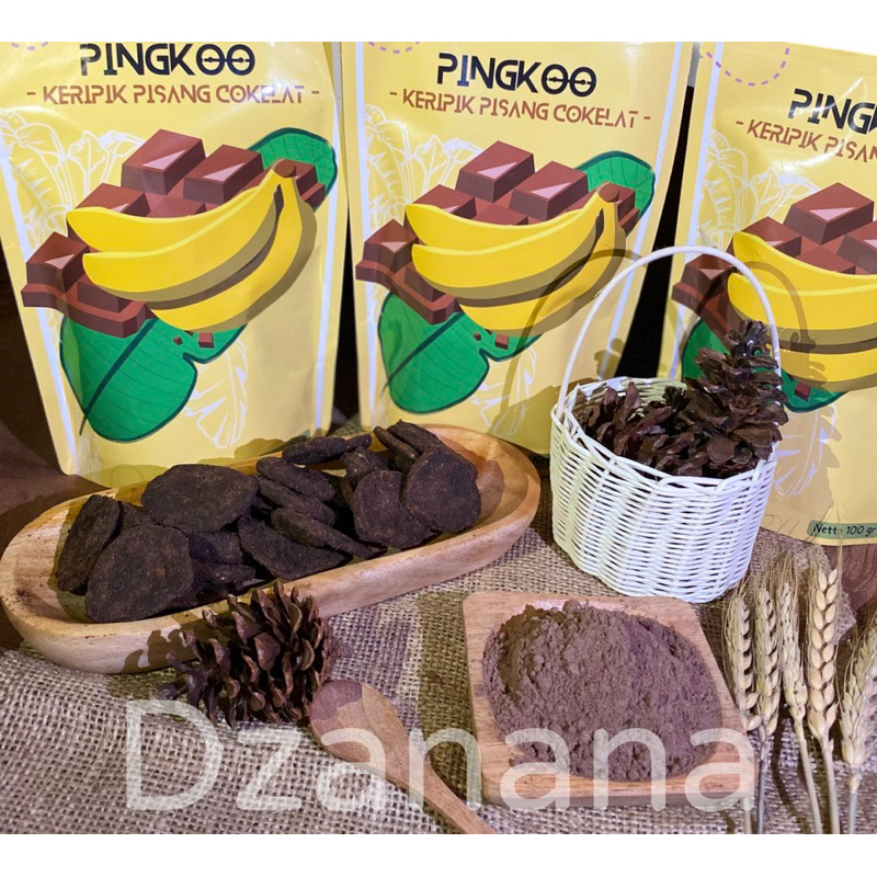 Kripik Pisang Coklat 100gr / Pingkoo Khas Lampung