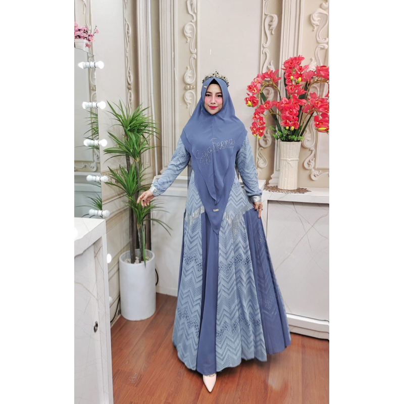 BEATRICH SERIESS//Stelan syari brukat//syari ori brand syafeera