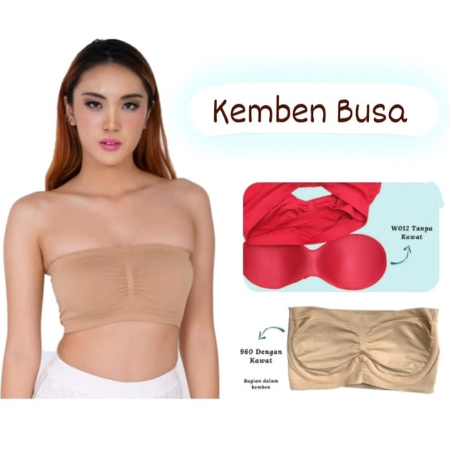 Chelyne Kemben Busa W012 Tanpa Kawat/kemben Busa 960 Dengan Kawat - Bahan Seamless Rajut