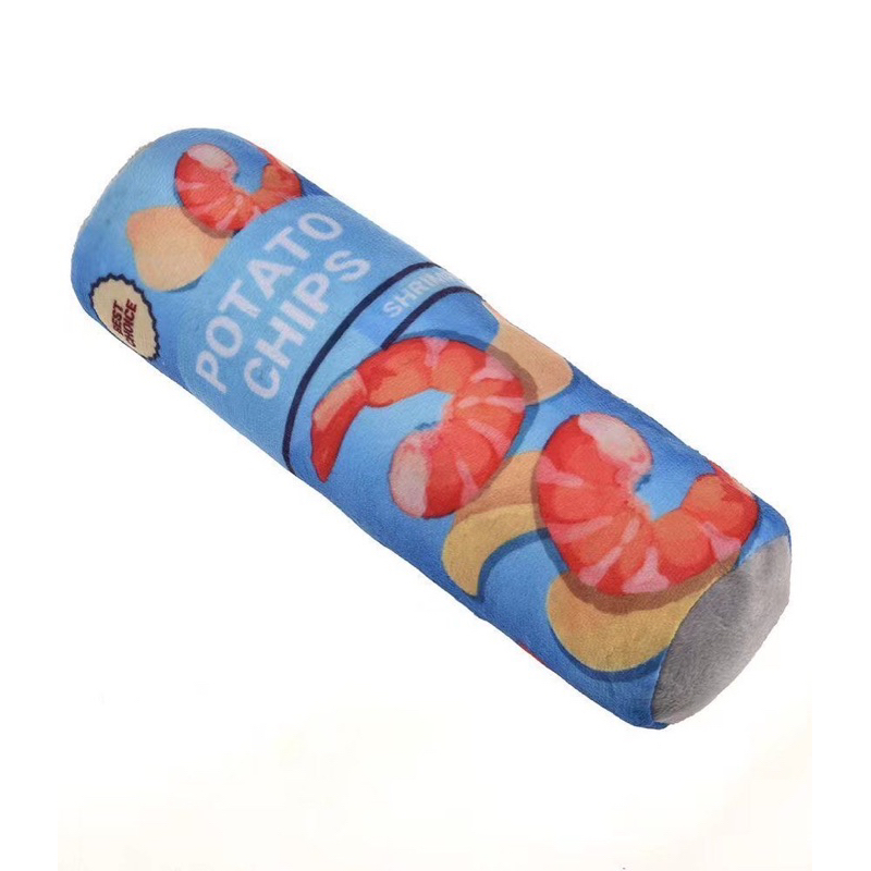 Tube potato chips pringlesdog squeaky toy