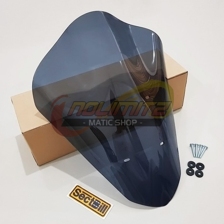 Windshield Visor Tameng Kaca Depan Sectbill Bubble 44cm Yamaha Lexi