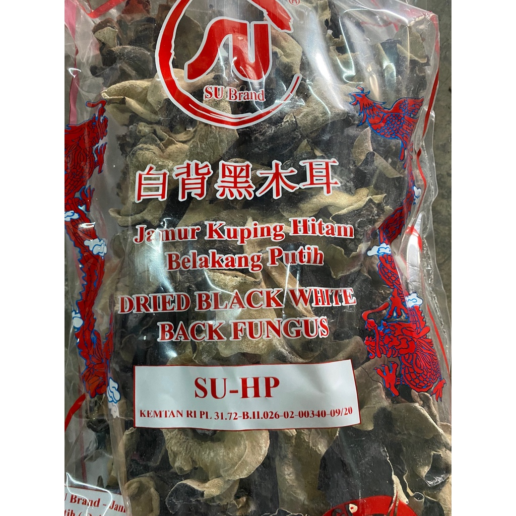 

Jamur Hitam Putih / Dried Fungus / 白背木耳 100 gram