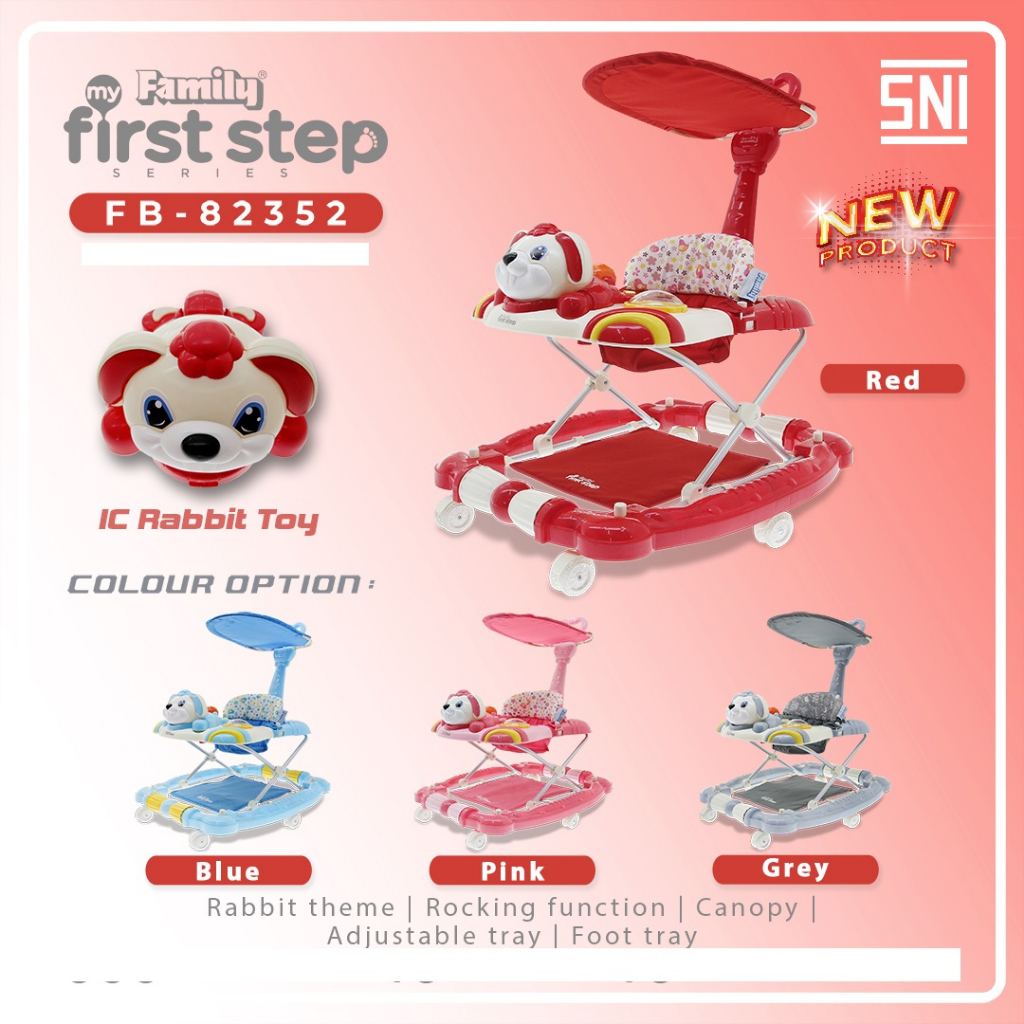 BABY WALKER FAMILY FIRST STEP FP 82352
